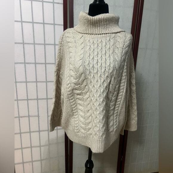 CALVIN KLEIN CABLE KNIT WARM WINTER SWEATER SIZE L - Picture 2 of 9